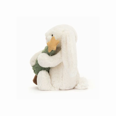 Jellycat Bashful Bunny with Christmas Tree New Zealand | SBDMO0146